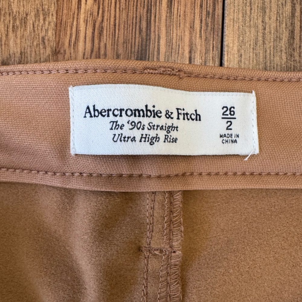 Abercrombie & Fitch Tan Faux Leather Pants - Picture 5 of 10